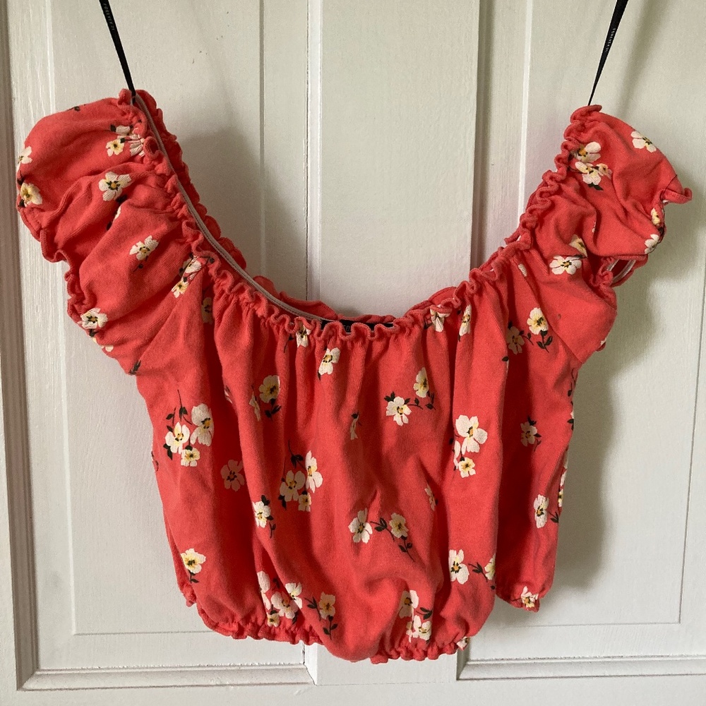 Cute floral crop top